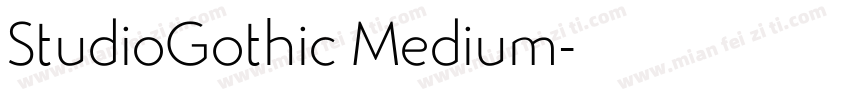 StudioGothic Medium字体转换